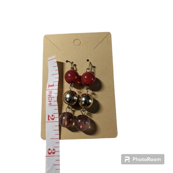 Beaded Multi-Layer Necklace, with 1 Pair of Matching Earrings. - Picture 5 of 12